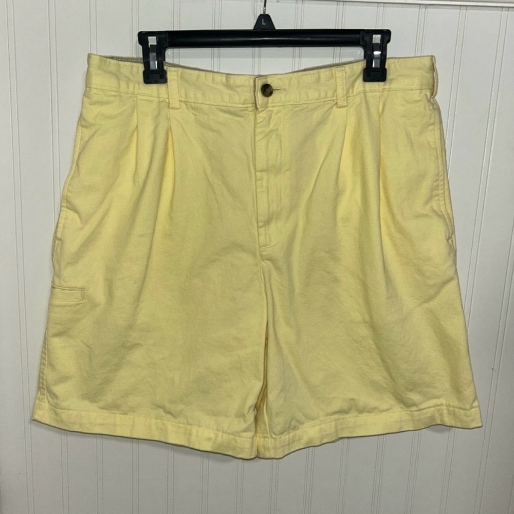 Saddlebred Mens Yellow Cargo Shorts